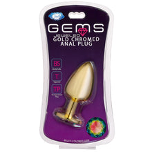 Load image into Gallery viewer, Cloud 9 Gems Gold Anal Plug Large