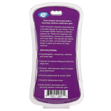 Load image into Gallery viewer, Cloud 9 Gems Gold Anal Plug Large