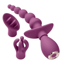 Load image into Gallery viewer, Cloud 9 Health & Wellness Anal Clitoral & Nipple Massager Kit Plum