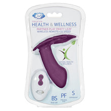 Load image into Gallery viewer, Cloud 9 Health & Wellness Wireless Remote Control Panty Leaf" Vibe - Plum"