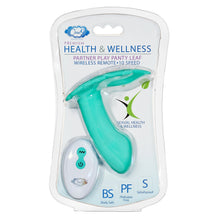 Load image into Gallery viewer, Cloud 9 Health & Wellness Wireless Remote Control Panty Leaf Vibe - Teal