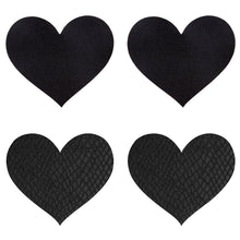 Load image into Gallery viewer, Peekaboo Pasties Classic Black Hearts