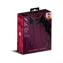 Load image into Gallery viewer, Rosegasm Open Mouth Gag W/ Nipple Clamps