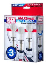 Load image into Gallery viewer, Size Matters Twisted Triplets Nipple & Clit Suckers