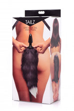 Load image into Gallery viewer, Tailz Grey Fox Tail Anal Plug