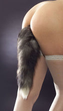 Load image into Gallery viewer, Tailz Grey Fox Tail Anal Plug