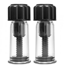 Load image into Gallery viewer, Master Series Black Maxxx Twist Nipple Suckers Black