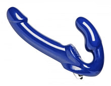 Load image into Gallery viewer, Strap U Revolver Strapless Strap On Dildo Blue