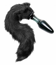 Load image into Gallery viewer, Tailz Midnight Fox Glass Plug W/ Tail