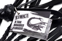 Load image into Gallery viewer, Strict 8 Tail Braided Flogger