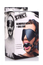 Load image into Gallery viewer, Strict Eye Mask Harness W/ Ball Gag