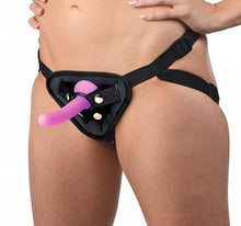 Load image into Gallery viewer, Strap U Double-g Deluxe Vibrating Silicone Strap On Kit