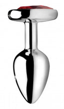 Load image into Gallery viewer, Booty Sparks Red Heart Gem Medium Anal Plug