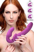 Load image into Gallery viewer, Strap U 10x Evoke Ergo-fit Inflatable & Vibrating Strapless Strap-on
