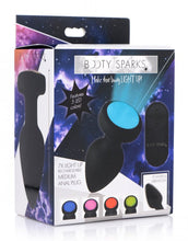 Load image into Gallery viewer, Booty Sparks Silicone Led Plug Vibrating Medium