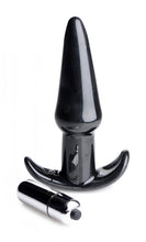 Load image into Gallery viewer, Frisky Thrilling Noir Smooth Vibrating Anal Plug Black