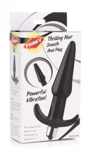 Load image into Gallery viewer, Frisky Thrilling Noir Smooth Vibrating Anal Plug Black