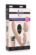 Load image into Gallery viewer, Strap U 10x Evoke Ergo-fit Inflatable & Vibrating Strapless Strap-on Flesh
