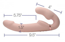 Load image into Gallery viewer, Strap U 10x Evoke Ergo-fit Inflatable & Vibrating Strapless Strap-on Flesh