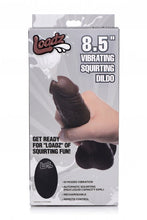 Load image into Gallery viewer, Loadz 8.5in Vibrating Dildo Squirting Dark