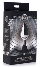 Load image into Gallery viewer, Master Series Dark Invader Metal & Silicone Anal Plug Medium