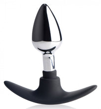Load image into Gallery viewer, Master Series Dark Invader Metal & Silicone Anal Plug Small