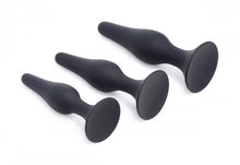 Load image into Gallery viewer, Master Series Triple Spire Tapered Silicone Anal Trainer 3pc Set