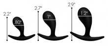 Load image into Gallery viewer, Master Series Dark Droplets 3pc Curved Anal Trainer Set