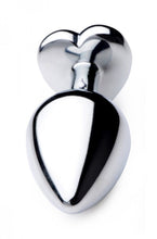Load image into Gallery viewer, Booty Sparks Black Heart Gem Anal Plug Medium