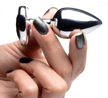 Load image into Gallery viewer, Booty Sparks Black Heart Gem Anal Plug Small