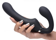 Load image into Gallery viewer, Strap U Mighty Rider 10x Vibrating Strapless Strap-on Black