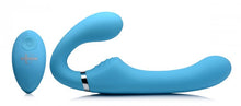 Load image into Gallery viewer, Strap U Mighty Rider 10x Vibrating Strapless Strap-on Blue