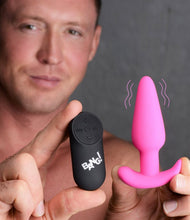Load image into Gallery viewer, Bang! 21x Vibrating Silicone Butt Plug W/ Remote Pink
