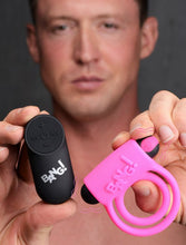 Load image into Gallery viewer, Bang! Silicone Cock Ring & Bullet W/ Remote Pink