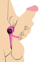 Load image into Gallery viewer, Bang! Silicone Cock Ring & Bullet W/ Remote Pink