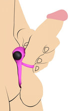 Load image into Gallery viewer, Bang! Silicone Cock Ring & Bullet W/ Remote Purple