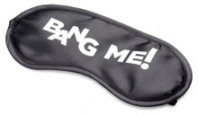 Load image into Gallery viewer, Bang! Backdoor Adventure 3pc Butt Plug Bullet & Blindfold Kit Black