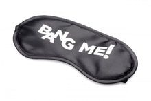Load image into Gallery viewer, Bang! Duo Blast C Ring Butt Plug Bullet & Blindfold Kit Black