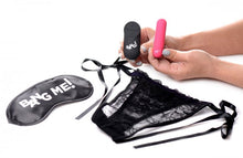 Load image into Gallery viewer, Bang! Power Panty Lace Panties Bullet & Blindfold Kit Pink