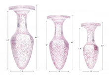 Load image into Gallery viewer, Booty Sparks Glitter Gem Anal Plug Set Pink