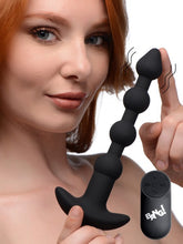 Load image into Gallery viewer, Bang! Vibrating Silicone Anal Beads & Remote Black