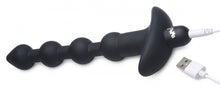 Load image into Gallery viewer, Bang! Vibrating Silicone Anal Beads & Remote Black