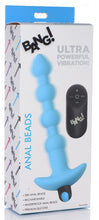 Load image into Gallery viewer, Bang! Vibrating Silicone Anal Beads & Remote Blue