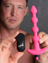 Load image into Gallery viewer, Bang! Vibrating Silicone Anal Beads & Remote Pink