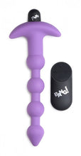 Load image into Gallery viewer, Bang! Vibrating Silicone Anal Beads & Remote Purple