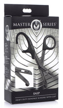 Load image into Gallery viewer, Master Series Snip Heavy Duty Bondage Scissors W/ Clip
