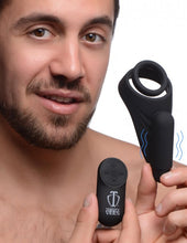 Load image into Gallery viewer, Trinity 4 Men 7x Silicone C- Ring W/ Taint Stimulator