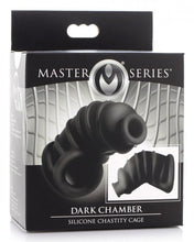 Load image into Gallery viewer, Master Series Dark Chamber Silicone Chastity Cage