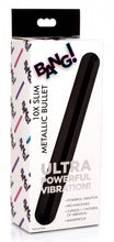 Load image into Gallery viewer, Bang! 10x Slim Metallic Bullet Black