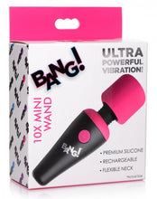 Load image into Gallery viewer, Bang! 10x Vibrating Mini Wand Pink